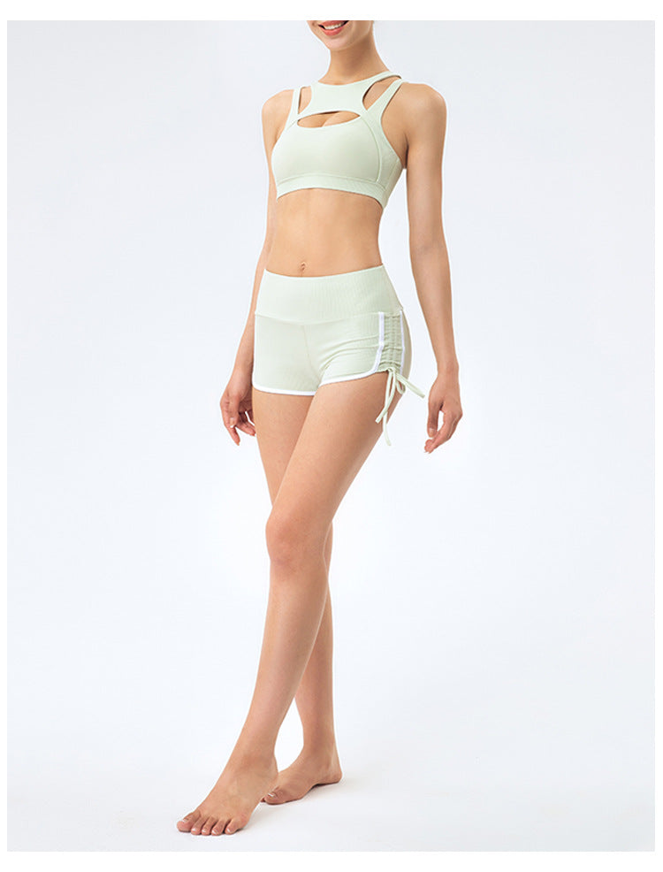 Drawstring Peach Shorts Running Hot Pants Fitness High Waist Sports Yoga Shorts Women Hip Push-up The Clothing Company Sydney