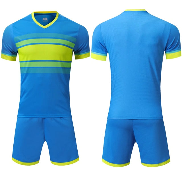 2 piece Football Men's Kids Boys Girls Women'sSoccer Jerseys Shorts Set Football Kit Training Team Uniforms Set The Clothing Company Sydney