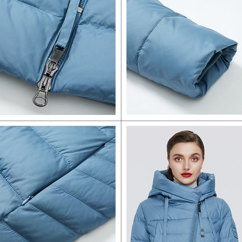 Long Puffer Winter Down Jacket Women's Thick Coat Women Hooded Parka Warm Brand Cotton Blend Jackets The Clothing Company Sydney