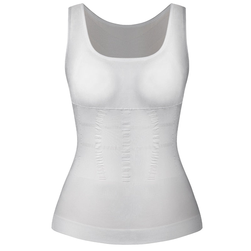 Women's Padded Shapewear Camisole Body Shaper Compression Shirt With Pads Waist Trainer Tummy Control Tank Tops Seamless Corset The Clothing Company Sydney