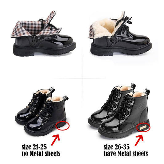 Children Shoes Snow Boots for Kids Boys Girls PU Leather Winter Shoes The Clothing Company Sydney