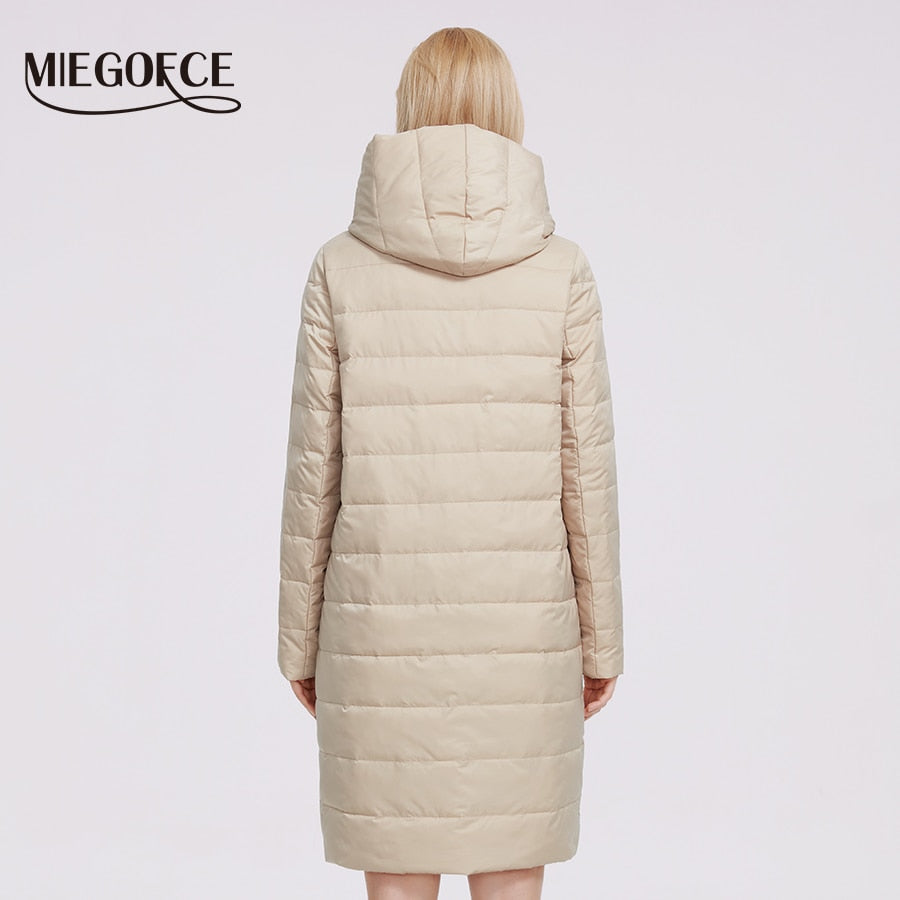 Women's Jacket Windproof Coat Mid Length Reversible Slider Quality Filling Parka The Clothing Company Sydney