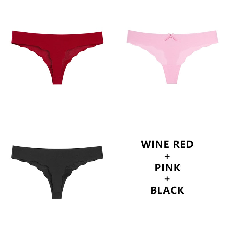 3 pack Seamless Panty Set Underwear Comfort Intimates Fashion Ladies Low-Rise Briefs Panties Lingerie The Clothing Company Sydney