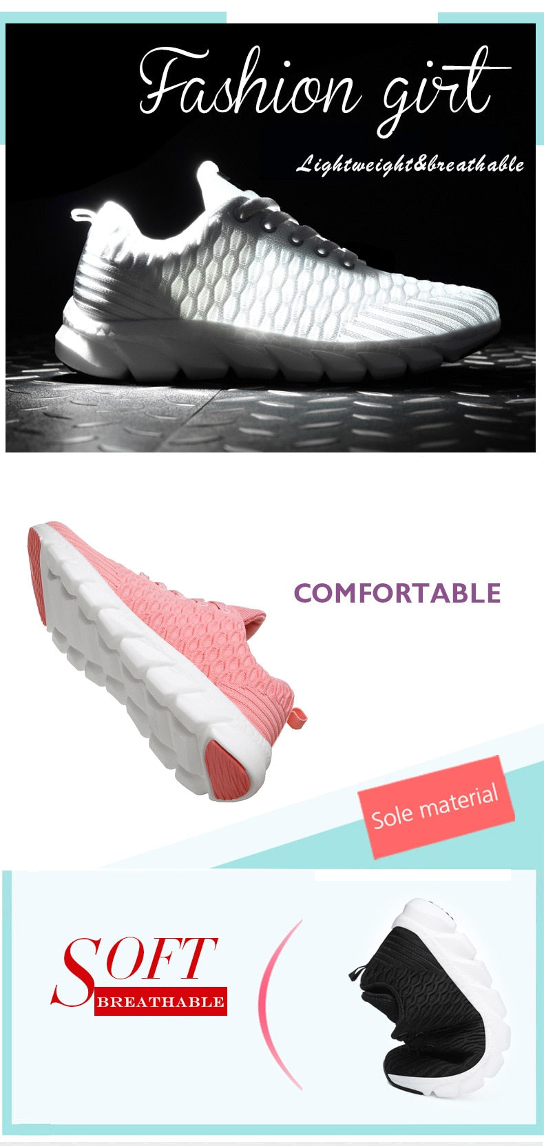 Women's Sneaker Fitness Shoes Lace up Non-Slip Soft Tennis Shoes Lace-up Lightweight Jogging Walking Breathable Sneakers The Clothing Company Sydney