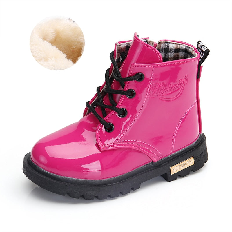 Children Shoes Snow Boots for Kids Boys Girls PU Leather Winter Shoes The Clothing Company Sydney