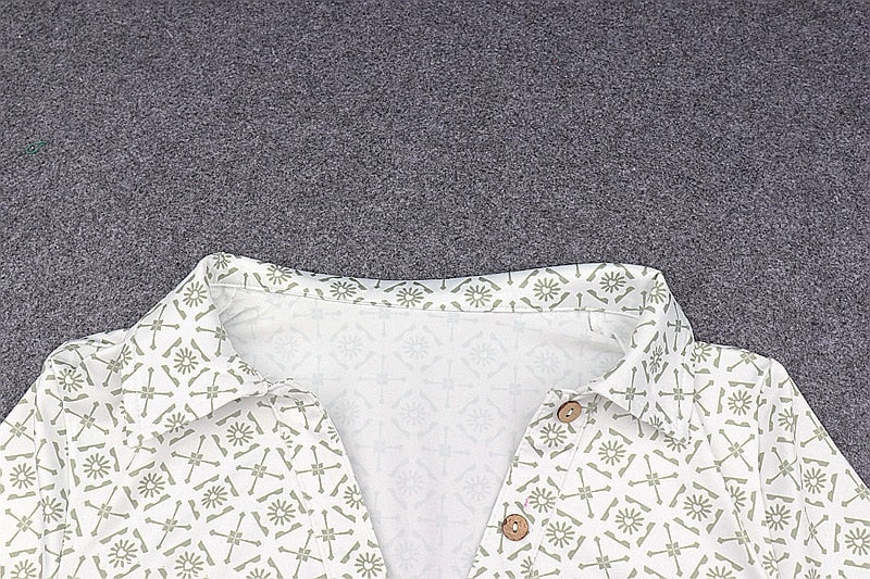 Fashion Print Shirts Dress Single Breasted Club Outfit Fall Winter Long Sleeve Chic Mini Dresses The Clothing Company Sydney