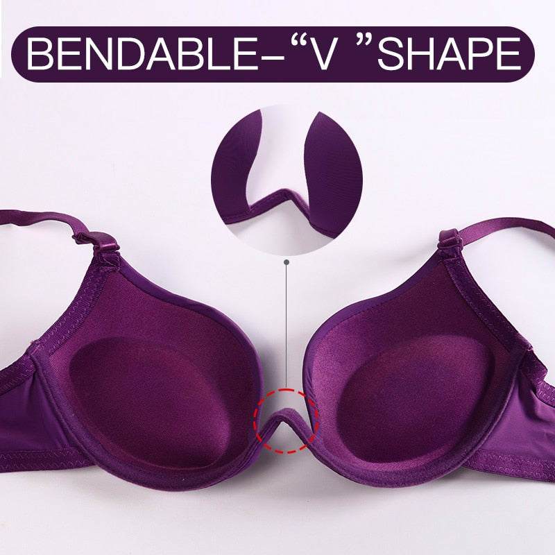 Deep V Push Up Bra Strapless Underwire Underwear Soutien Gorge Thin Half Cup Lingerie Bra The Clothing Company Sydney