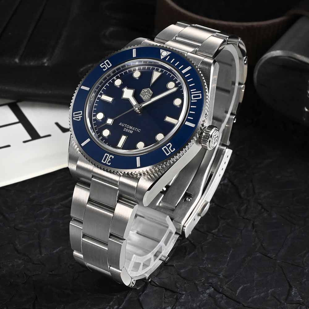 San Martin Luxury Men's Ladies Unisex 40mm Diver BB58 Vintage Automatic Business Wristwatche End Links Sapphire 20 Bar Watch The Clothing Company Sydney