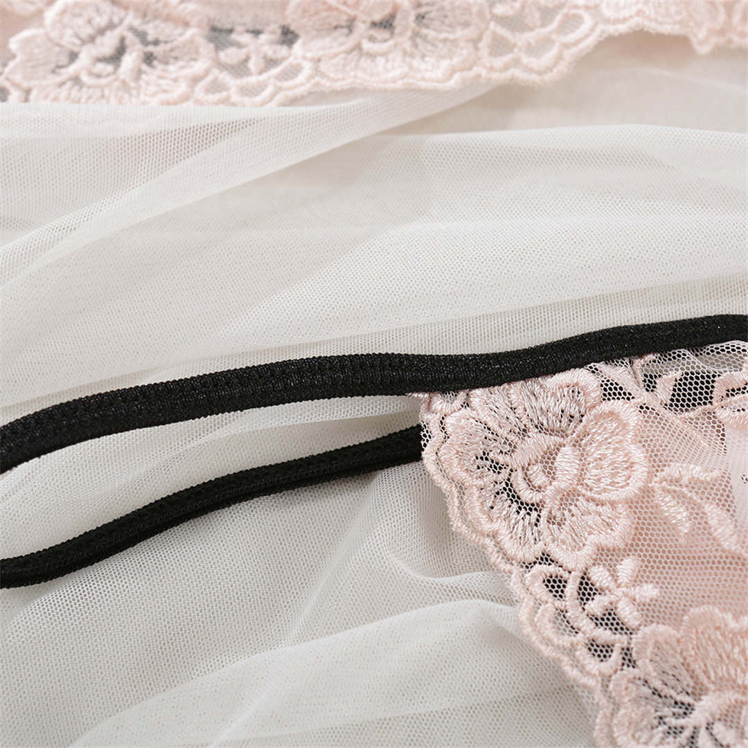 2 Piece Underwear See Through Bra Embroidery Floral Lingerie Transparent Set Clothing Company Sydney