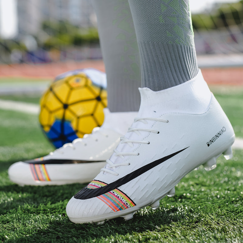 Outdoor Men Women Girls Boys Soccer Shoes Football Boots High Ankle Kids Cleats Training Sport Sneakers The Clothing Company Sydney