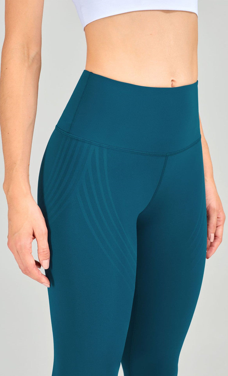 Lycra Fabric Striped Yoga Pants Women High Waist Fitness Leggings Push Up Hips Tight Sports Trousers The Clothing Company Sydney