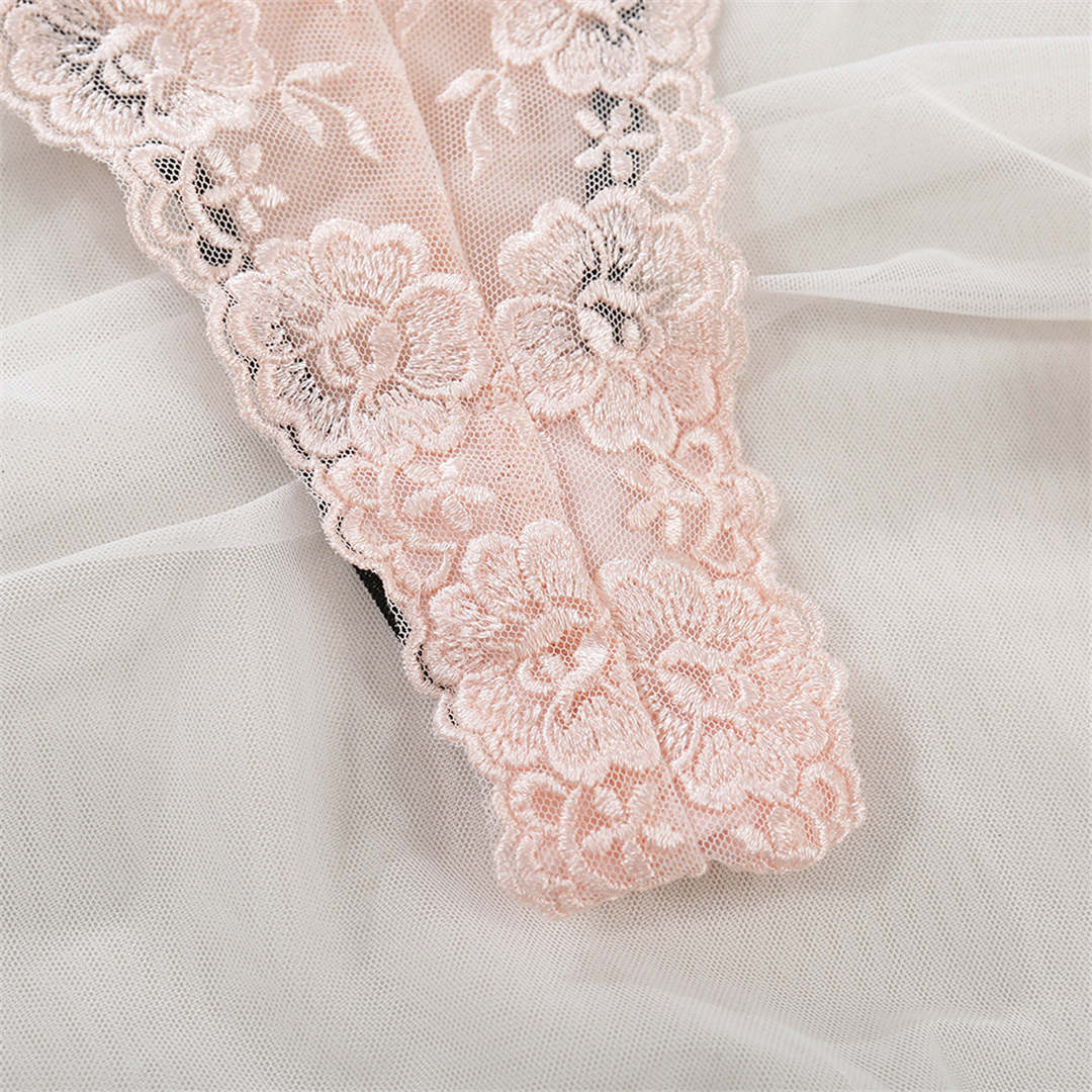 2 Piece Underwear See Through Bra Embroidery Floral Lingerie Transparent Set Clothing Company Sydney