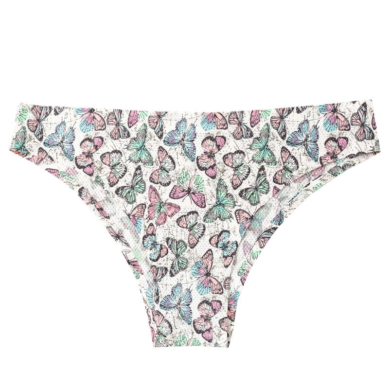 Floral Print Lingerie Panties Low-waist Nylon Panties Seamless Breathable Underwear G String Intimates Briefs The Clothing Company Sydney