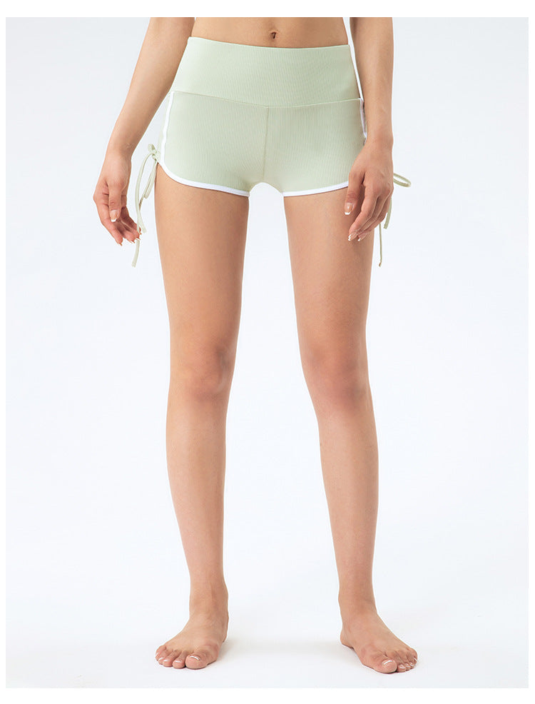 Drawstring Peach Shorts Running Hot Pants Fitness High Waist Sports Yoga Shorts Women Hip Push-up The Clothing Company Sydney