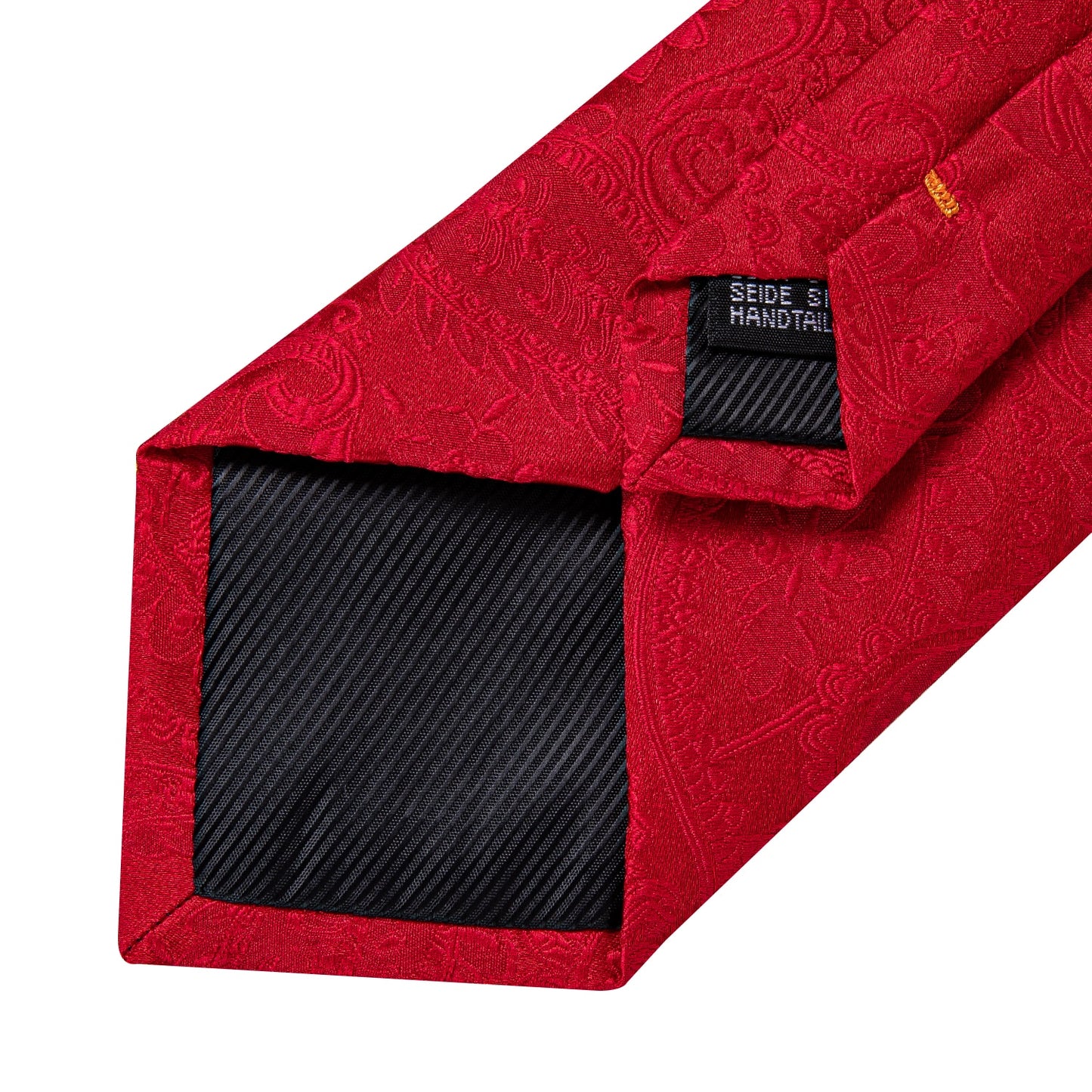 Designer Wedding Men's Tie Red Solid Striped Paisley Neckties For Men Business Hanky Cufflinks Tie Set The Clothing Company Sydney