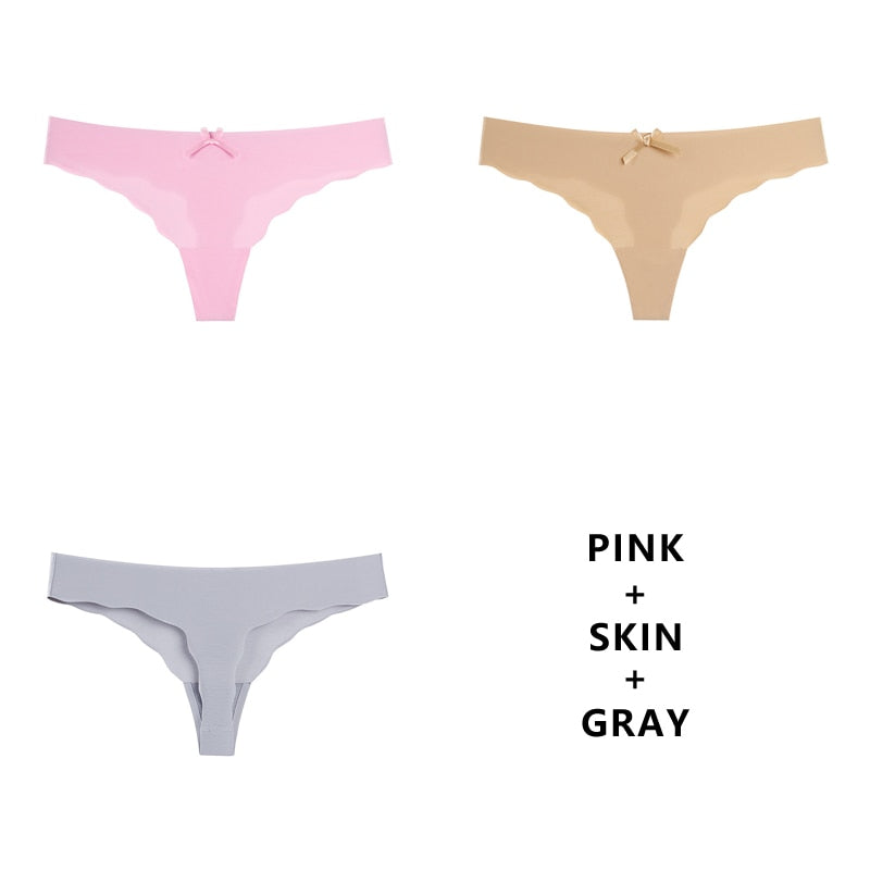 3 pack Seamless Panty Set Underwear Comfort Intimates Fashion Ladies Low-Rise Briefs Panties Lingerie The Clothing Company Sydney