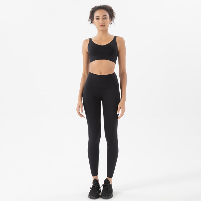 2 Piece/set Tracksuits Ladies Yoga Set Sports Suit Lounge Wear Crop Tops Leggings 14 colors Clothing Company Sydney