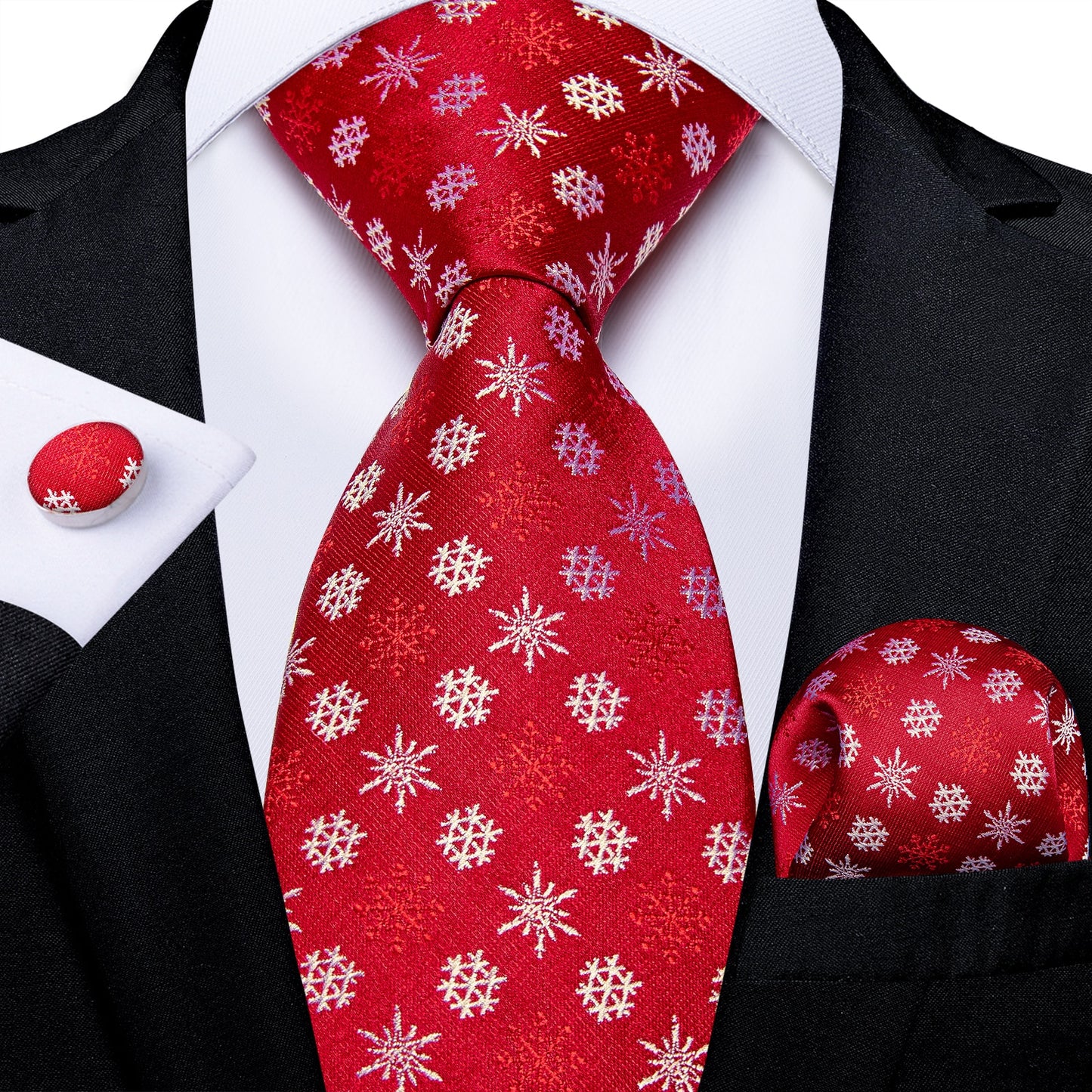 Designer Wedding Men's Tie Red Solid Striped Paisley Neckties For Men Business Hanky Cufflinks Tie Set The Clothing Company Sydney