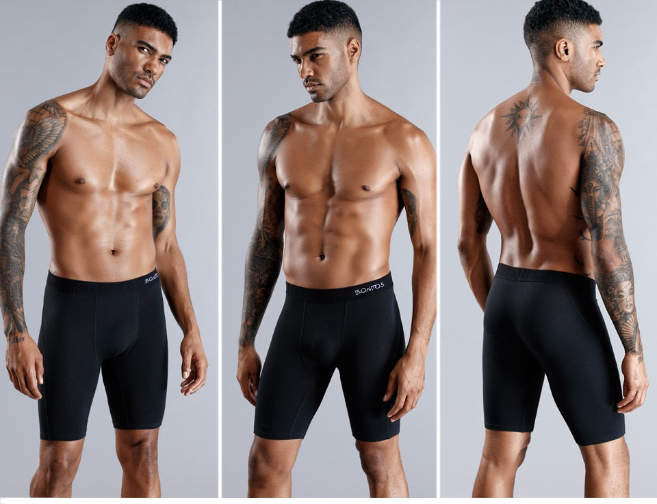 Men's Long Boxer Trunks Shorts Panties Underwear Natural Cotton Mix Comfortable Soft Top Brand Trunks The Clothing Company Sydney