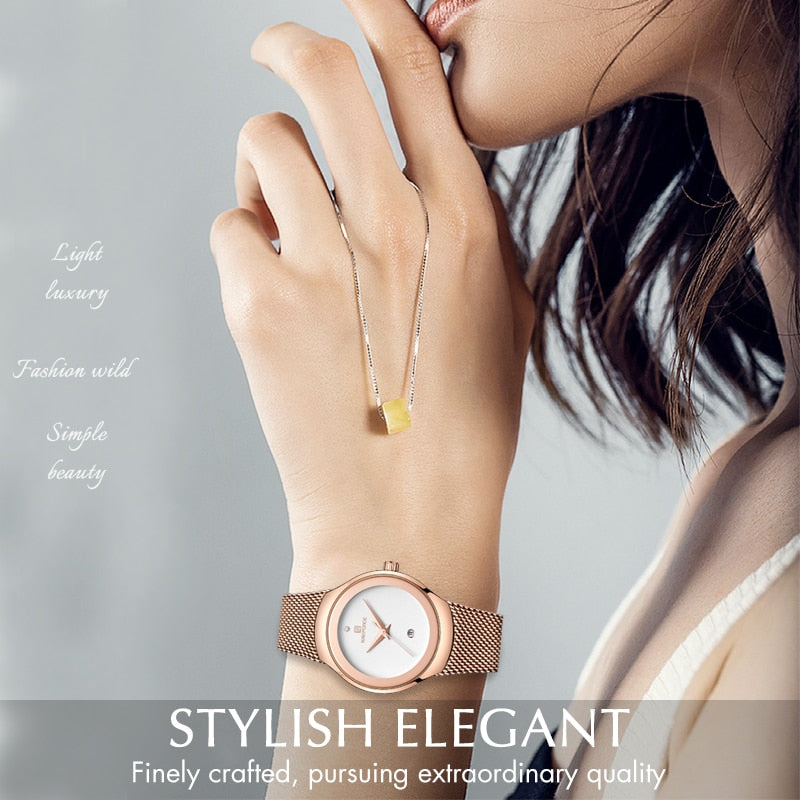 Ladies Fashion Dress Quartz Stainless Steel Waterproof Wristwatch Watch Clothing Company Sydney