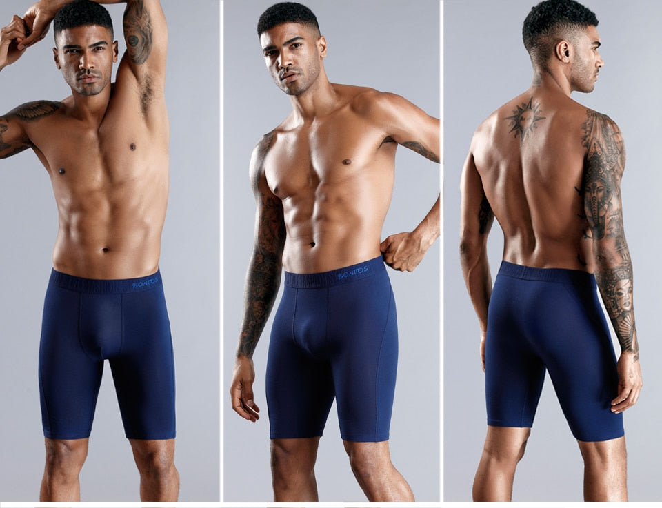 Men's Long Boxer Trunks Shorts Panties Underwear Natural Cotton Mix Comfortable Soft Top Brand Trunks The Clothing Company Sydney