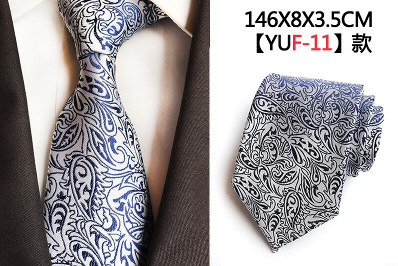 Luxury 8cm Men's Classic Tie Silk Jacquard Cravatta Floral Plaids Necktie Striped Ties Man Business Wedding Accessories The Clothing Company Sydney