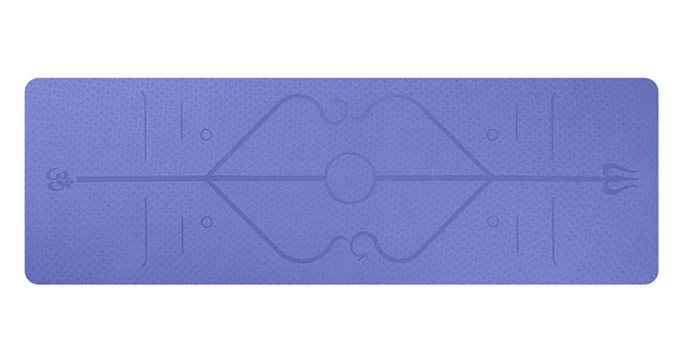 1830*610*6mm TPE Yoga Mat with Position Line Non Slip Carpet Mat For Beginner Environmental Fitness Gymnastics Mats with Carry Bag The Clothing Company Sydney