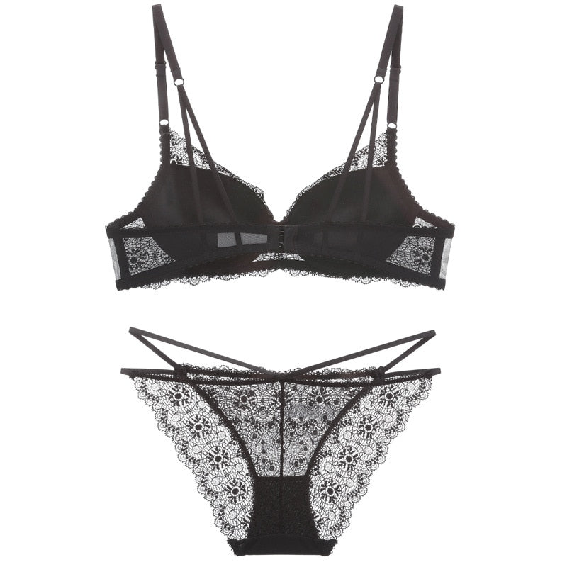 Summer Female Deep V Bra Sexy Lace Push Up  Bra Sets Suit The Clothing Company Sydney