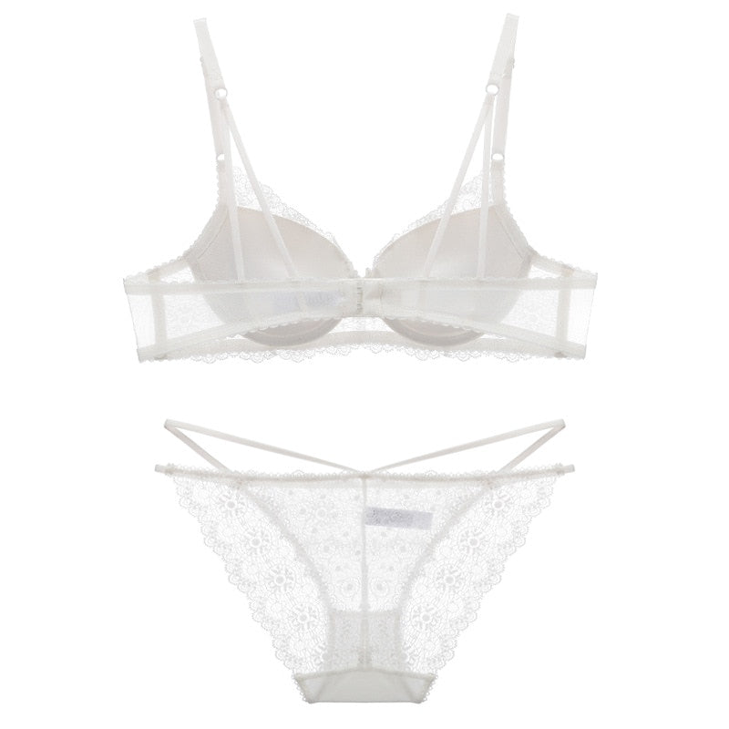Summer Female Deep V Bra Sexy Lace Push Up  Bra Sets Suit The Clothing Company Sydney