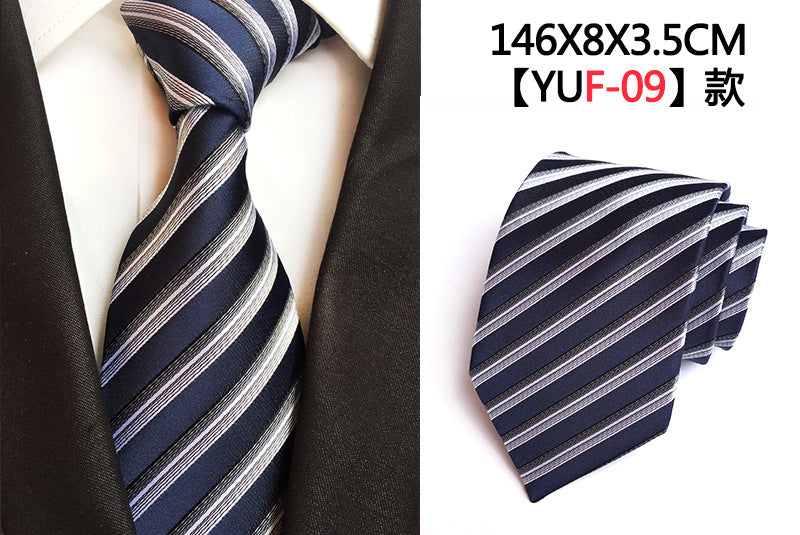 Luxury 8cm Men's Classic Tie Silk Jacquard Cravatta Floral Plaids Necktie Striped Ties Man Business Wedding Accessories The Clothing Company Sydney