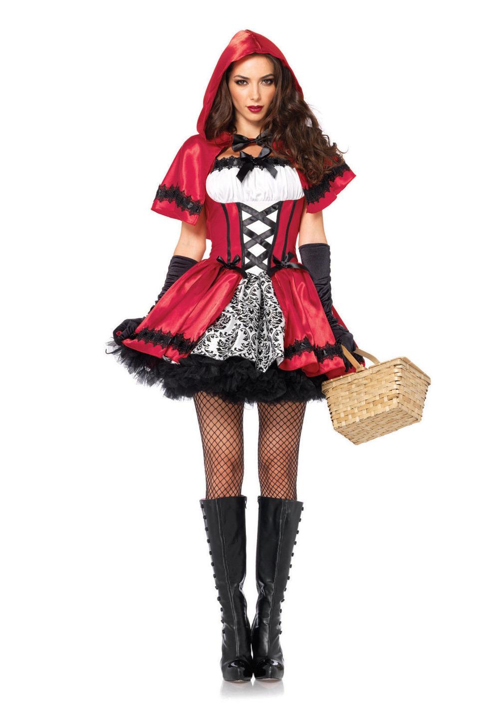 Halloween Ladies Little Red Riding Hood Costume Fantasy Hen Party Robe Cosplay Game Uniform Fancy Dress The Clothing Company Sydney