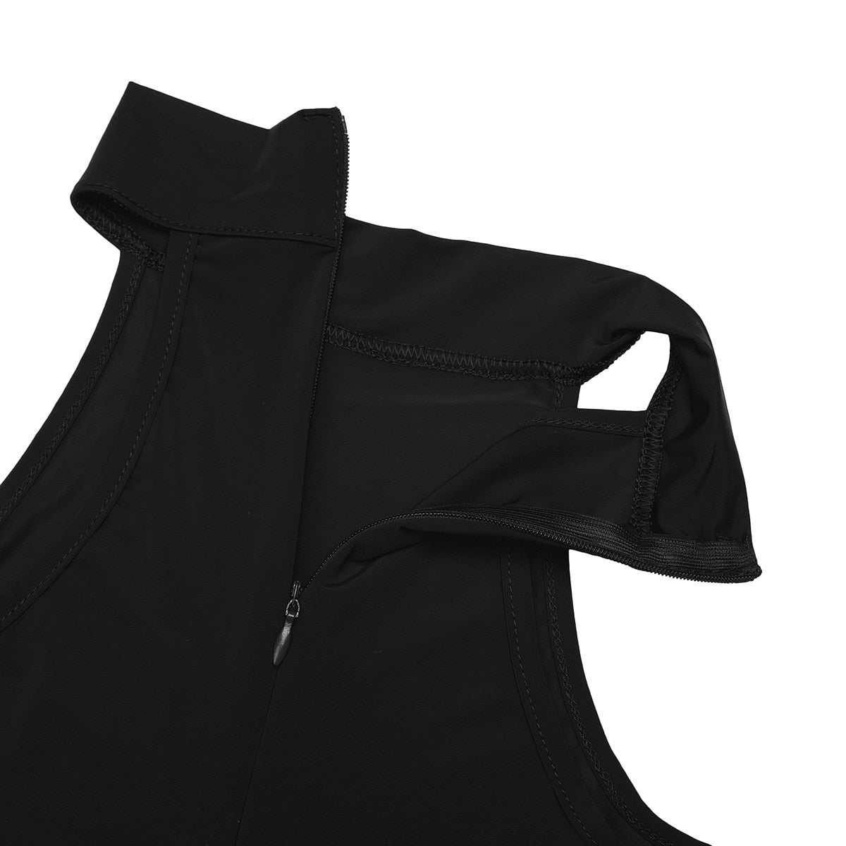 Mock Neck Zipper Swimwear One Piece Swimsuit Sexy Bathing Suits Lingerie High Cut Sleeveless Leotard Bodysuit Jumpsuit The Clothing Company Sydney