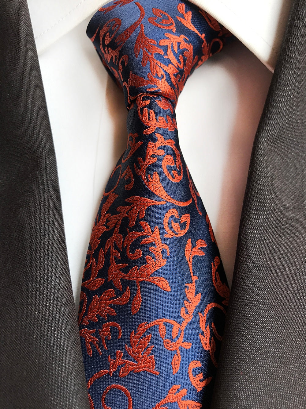 Luxury 8cm Men's Classic Tie Silk Jacquard Cravatta Floral Plaids Necktie Striped Ties Man Business Wedding Accessories The Clothing Company Sydney