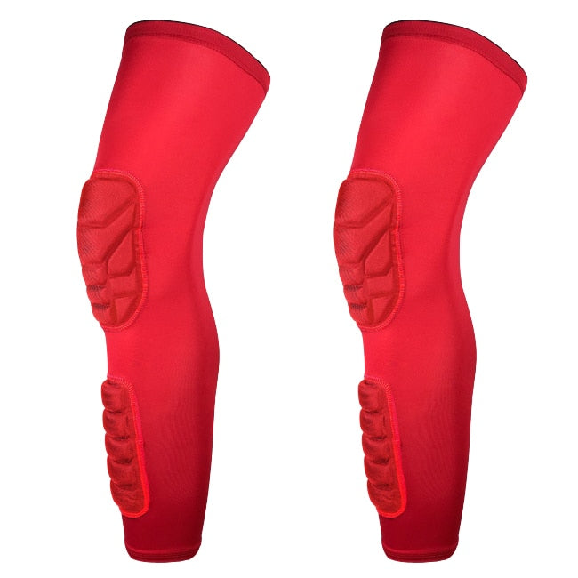 Compression MTB Knee Pads Honeycomb Long Basketball Leg Sleeve Men Women Kids Sport Calf Knee Protection Soccer Gym Leggings The Clothing Company Sydney
