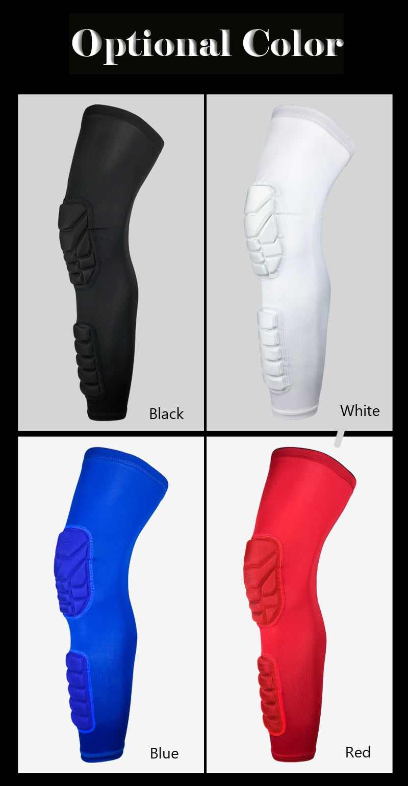 Compression MTB Knee Pads Honeycomb Long Basketball Leg Sleeve Men Women Kids Sport Calf Knee Protection Soccer Gym Leggings The Clothing Company Sydney