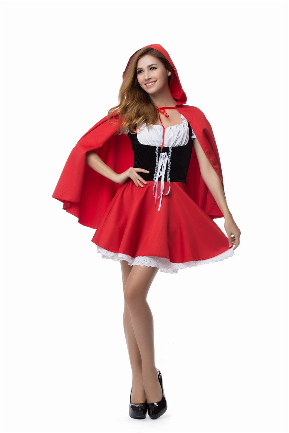 Halloween Ladies Little Red Riding Hood Costume Fantasy Hen Party Robe Cosplay Game Uniform Fancy Dress The Clothing Company Sydney