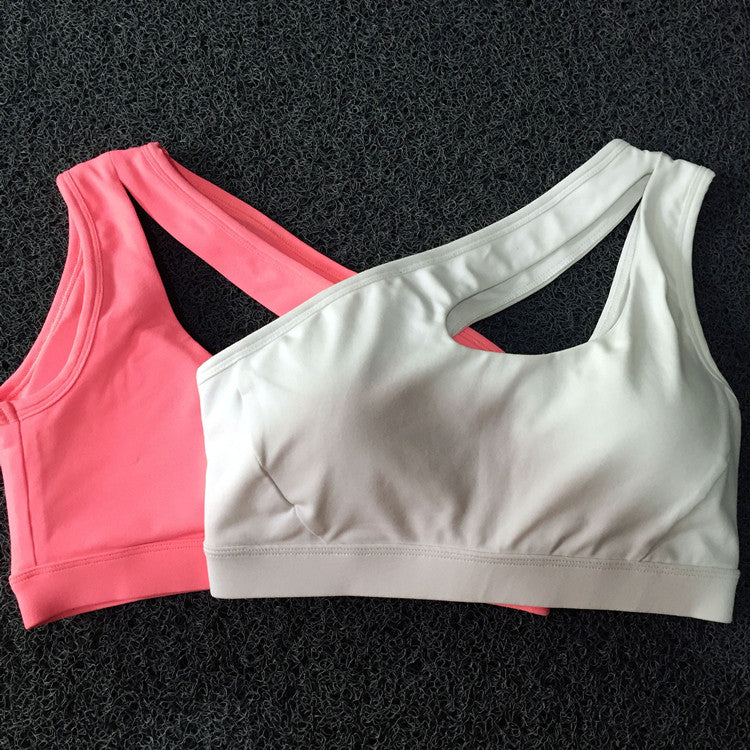 High Impact oblique shoulder strap Sports Bra Women running fitness Bra Top The Clothing Company Sydney