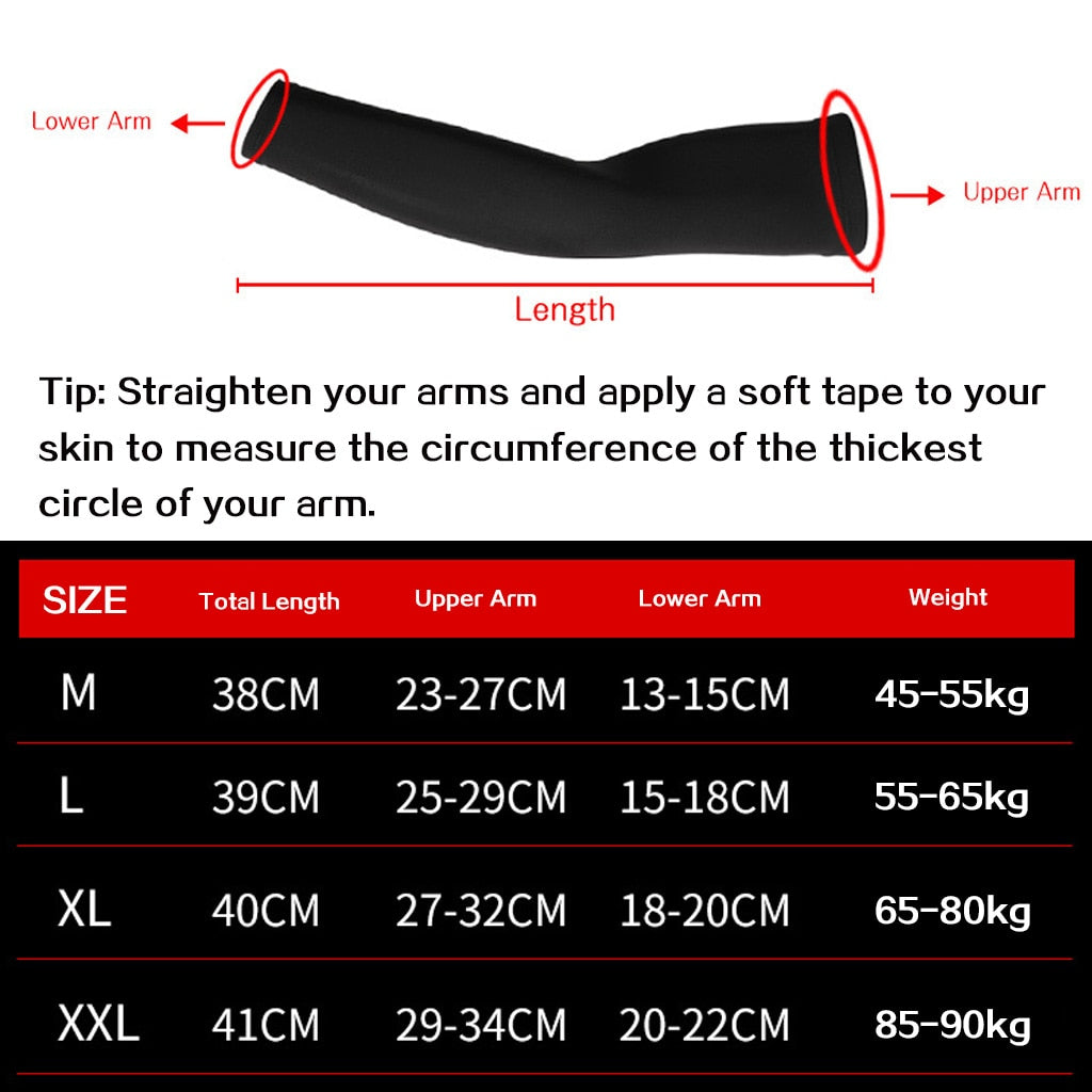Sports Arm Compression Sleeve Basketball Cycling Golf Arm Warmer Summer Running UV Protection Volleyball Sunscreen Bands The Clothing Company Sydney