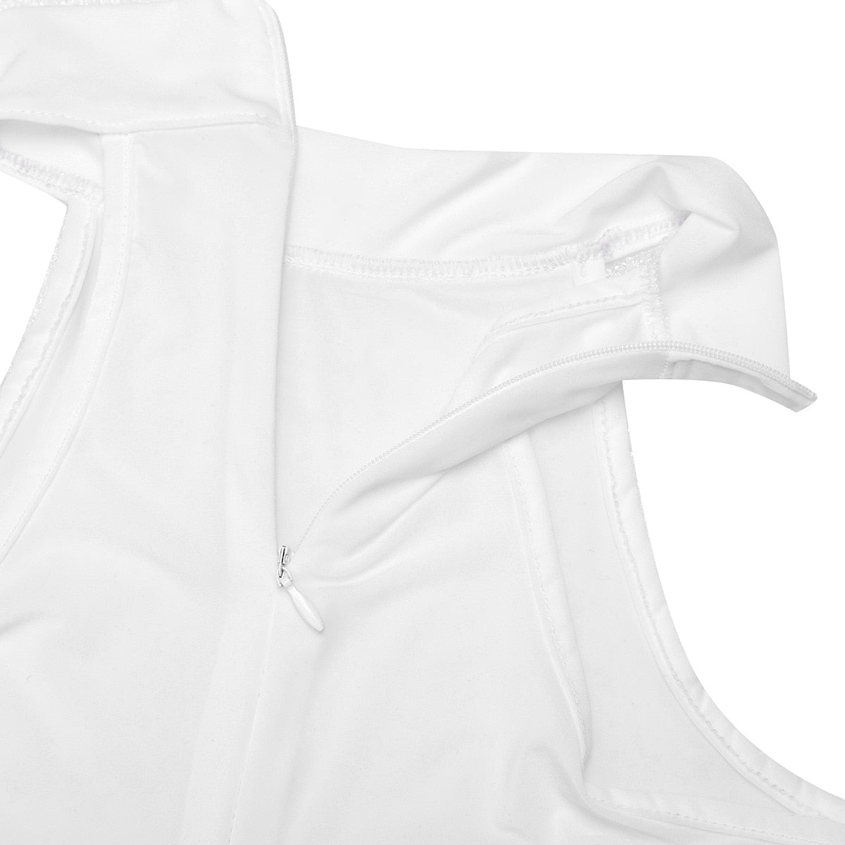 Mock Neck Zipper Swimwear One Piece Swimsuit Sexy Bathing Suits Lingerie High Cut Sleeveless Leotard Bodysuit Jumpsuit The Clothing Company Sydney