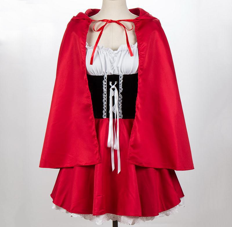 Halloween Ladies Little Red Riding Hood Costume Fantasy Hen Party Robe Cosplay Game Uniform Fancy Dress The Clothing Company Sydney
