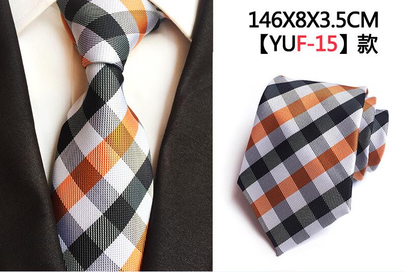 Luxury 8cm Men's Classic Tie Silk Jacquard Cravatta Floral Plaids Necktie Striped Ties Man Business Wedding Accessories The Clothing Company Sydney