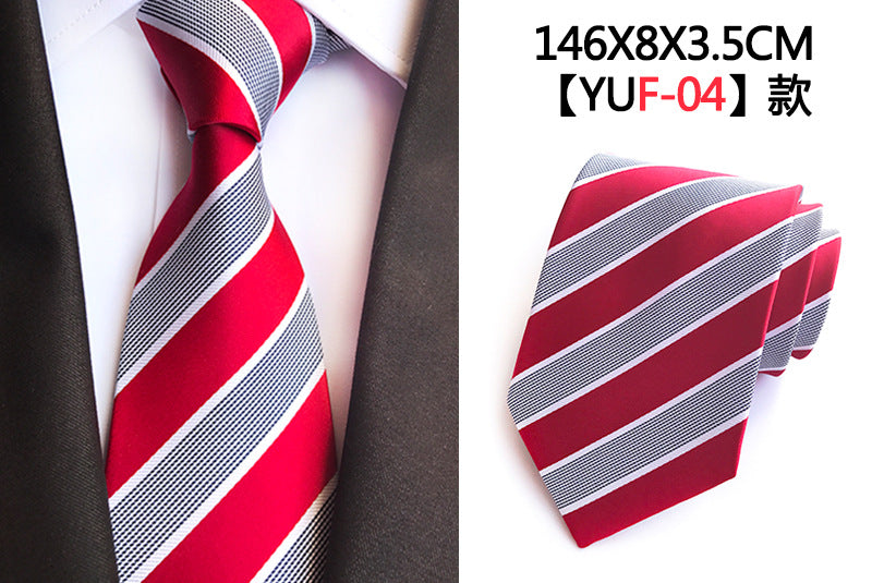Luxury 8cm Men's Classic Tie Silk Jacquard Cravatta Floral Plaids Necktie Striped Ties Man Business Wedding Accessories The Clothing Company Sydney