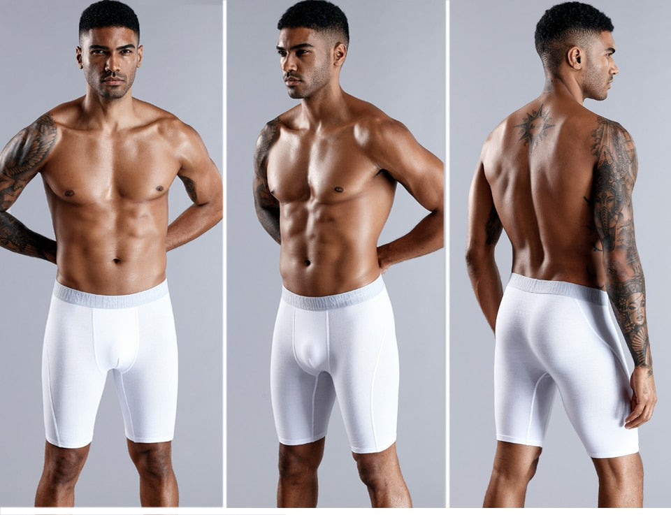Men's Long Boxer Trunks Shorts Panties Underwear Natural Cotton Mix Comfortable Soft Top Brand Trunks The Clothing Company Sydney