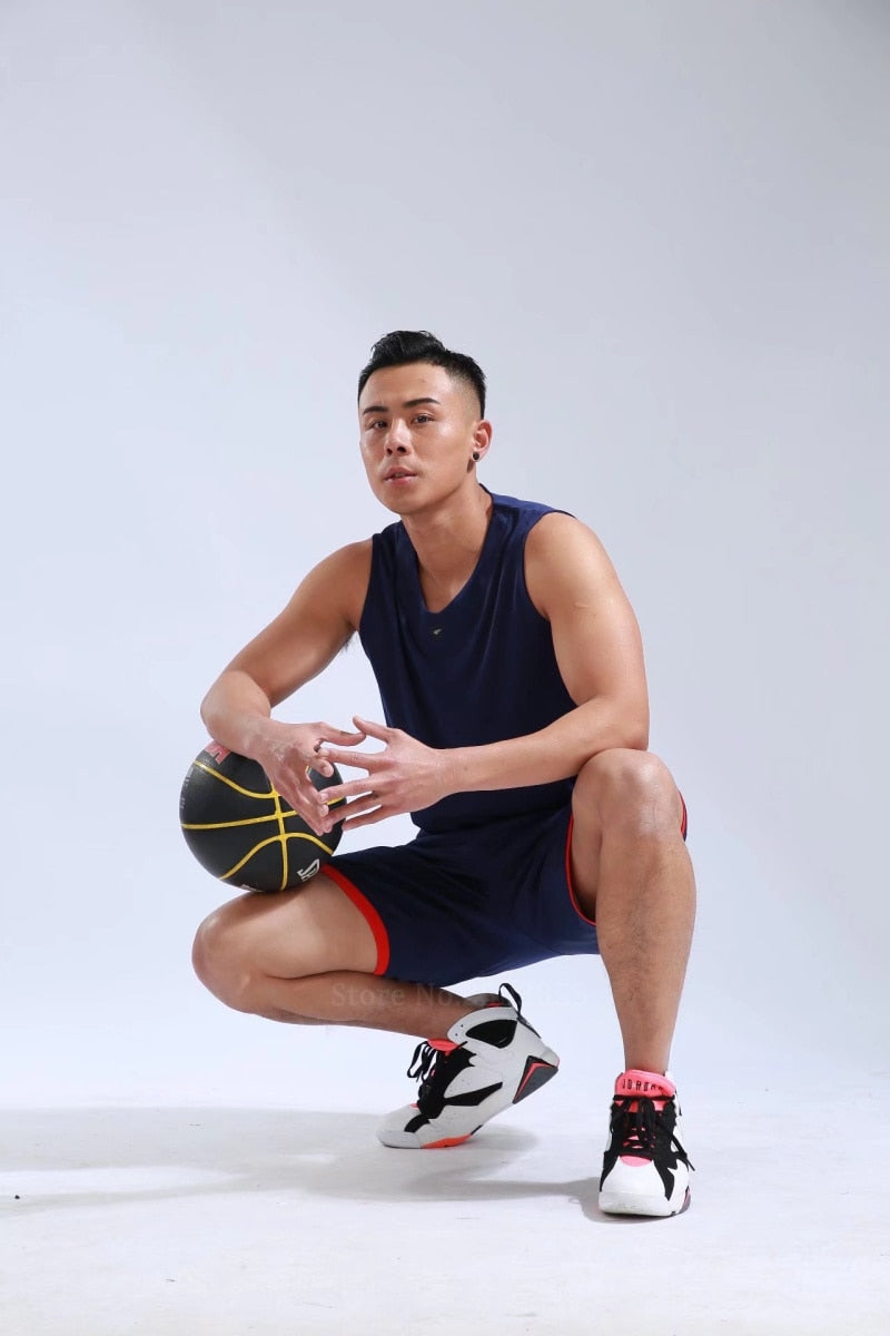 Men's Women's Basketball Jerseys Uniforms Set blank breathable dry quick basketball shirts+shorts suits Set The Clothing Company Sydney