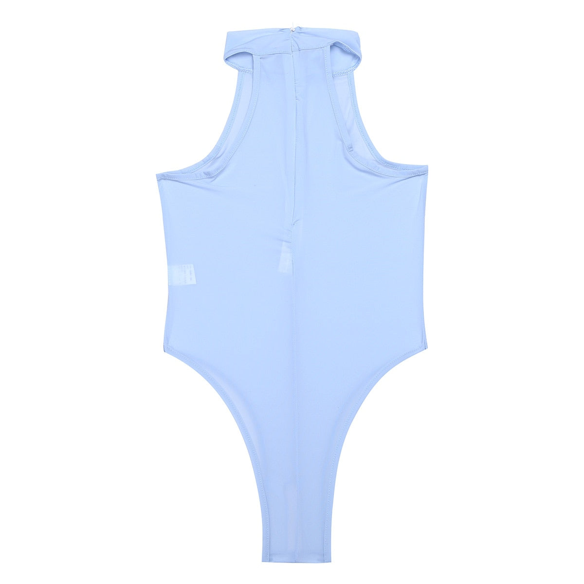 Mock Neck Zipper Swimwear One Piece Swimsuit Sexy Bathing Suits Lingerie High Cut Sleeveless Leotard Bodysuit Jumpsuit The Clothing Company Sydney