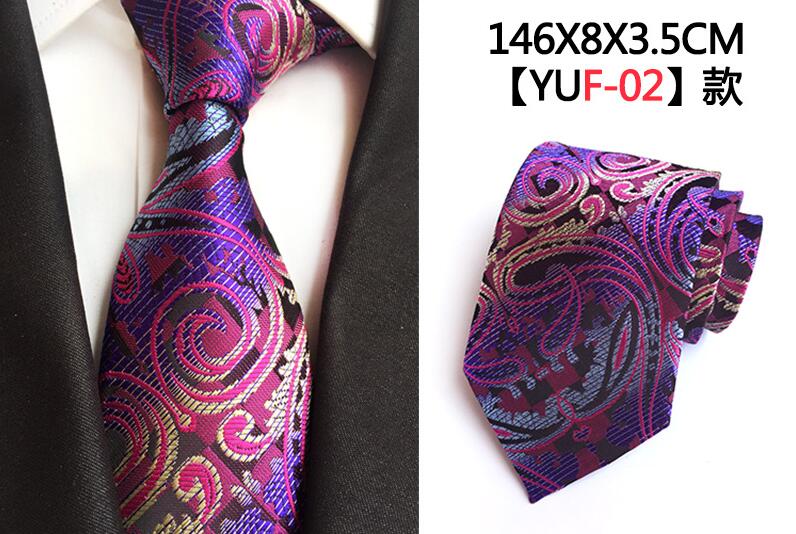 Luxury 8cm Men's Classic Tie Silk Jacquard Cravatta Floral Plaids Necktie Striped Ties Man Business Wedding Accessories The Clothing Company Sydney