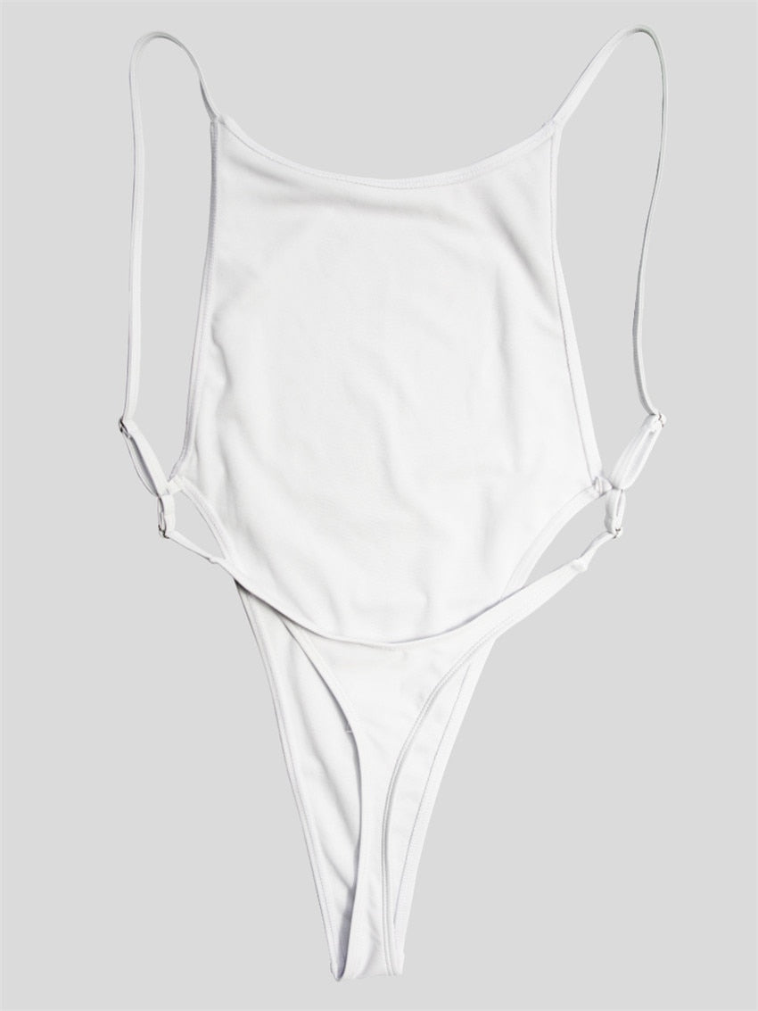 High Leg cut One Piece Swimsuit Thong Swimwear Women Trikini Backless Monokini Brazilian Bathing Suit Swim wear The Clothing Company Sydney