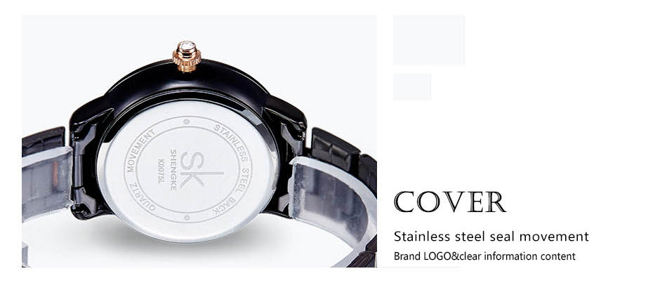 Rose Gold Japanese Quartz Watch Crystal Luxury Black Women's Watch With 6 Months Warranty The Clothing Company Sydney