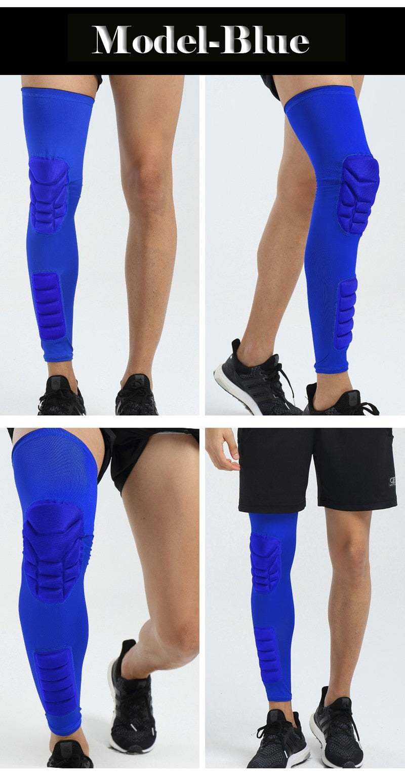 Compression MTB Knee Pads Honeycomb Long Basketball Leg Sleeve Men Women Kids Sport Calf Knee Protection Soccer Gym Leggings The Clothing Company Sydney