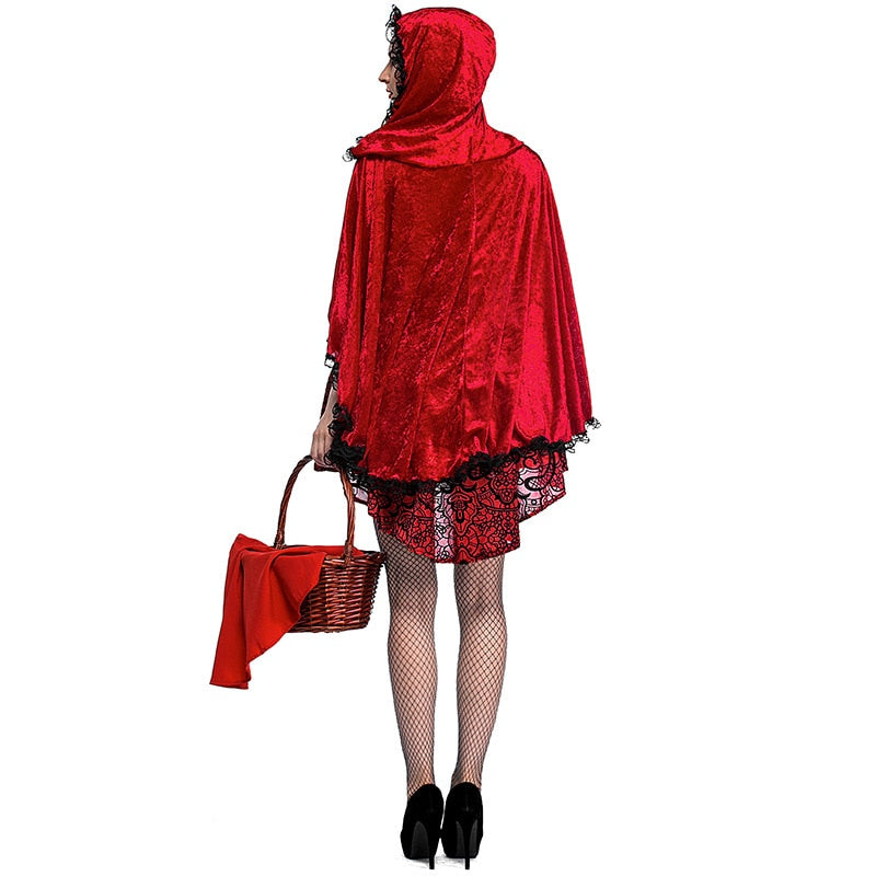 Halloween Ladies Little Red Riding Hood Costume Fantasy Hen Party Robe Cosplay Game Uniform Fancy Dress The Clothing Company Sydney